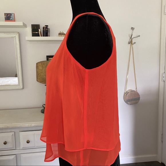 Orange Crop Top flowey Size XS - Picture 5 of 8